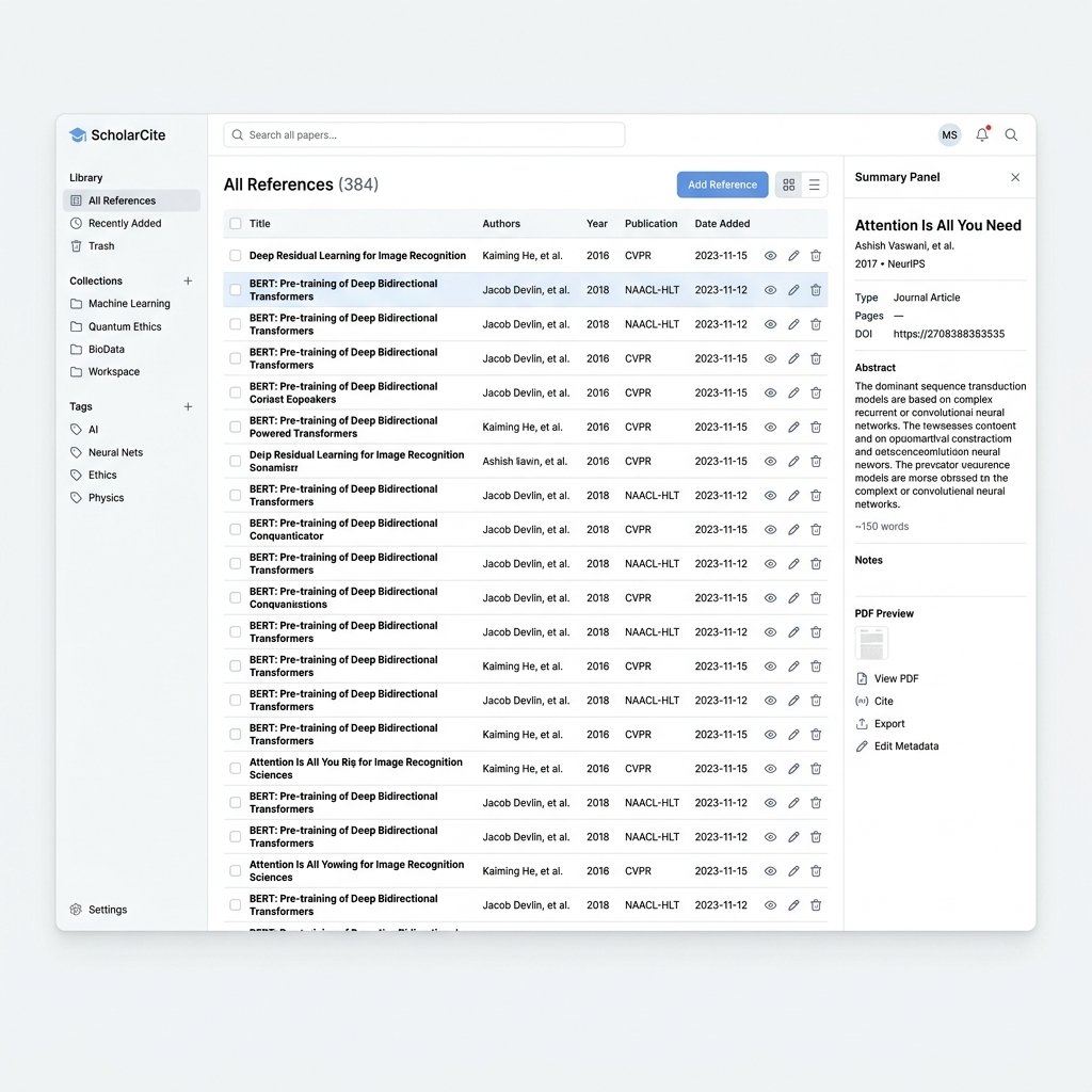 EndNote Interface